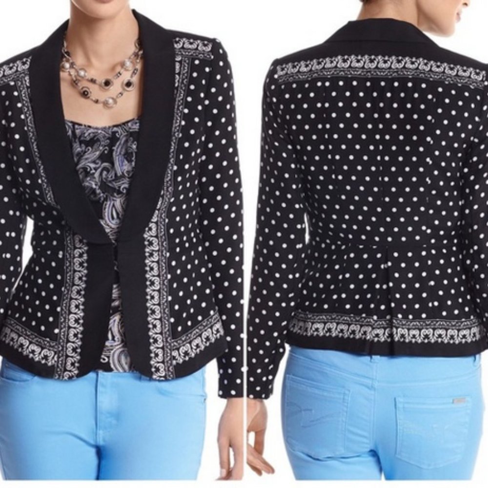 White house black market silk jacket size 2 nwts